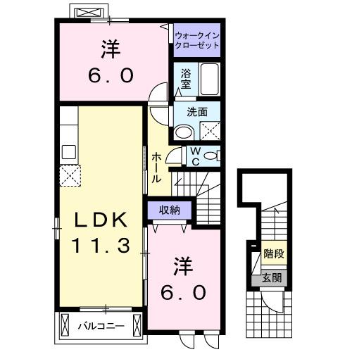 グラース（201） 間取り図画像