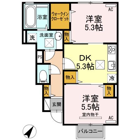 スパークル（103） 間取り図画像