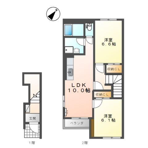 ベルフィオーレ　２番館 間取り図画像