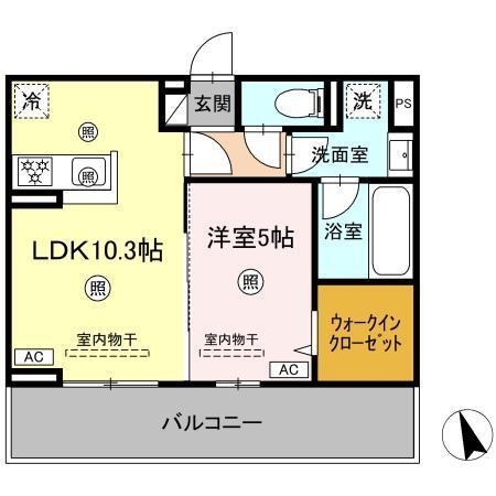 カーサヒルズ（102） 間取り図画像