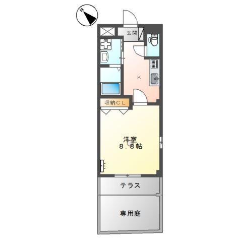 スカイハイム桜Ⅱ 間取り図画像