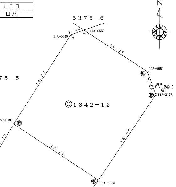彦島杉田町一丁目売土地 区画図