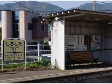 城下駅：450m