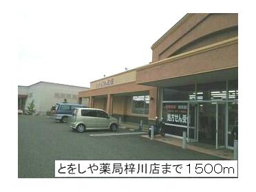 とをしや薬局梓川店：1500m