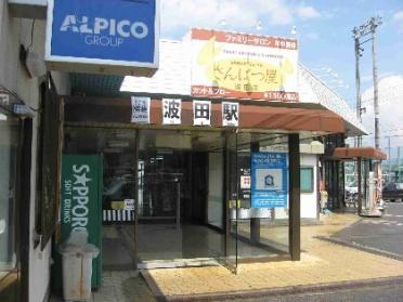 松本電鉄　波田駅：1100m