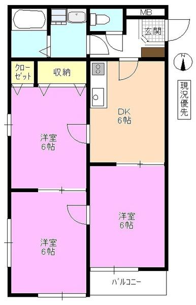パストラル穂高 間取り図画像