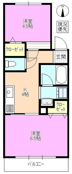 コーポタナカ 間取り図画像