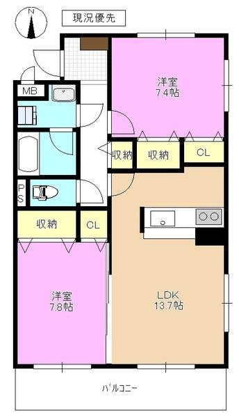 グッドランドワカサト 間取り図画像