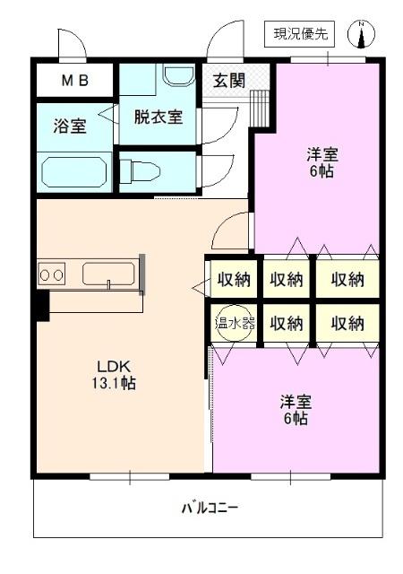 グレース・パレ弐番館 間取り図画像