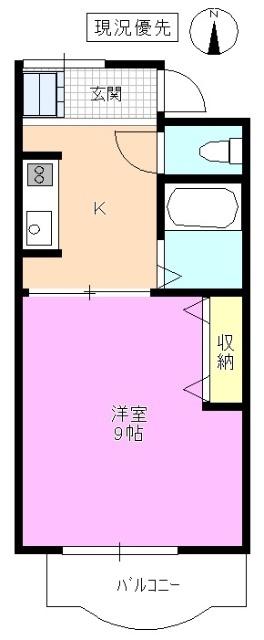 グローリーハイツ Ａ 間取り図画像