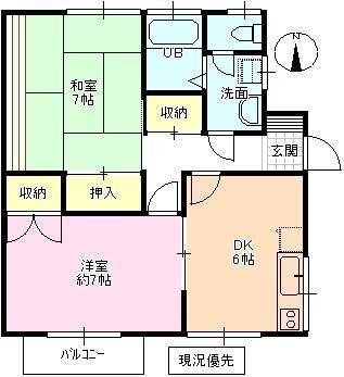 戸根川コーポ 間取り図画像