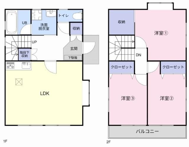 成田住宅 間取り図画像