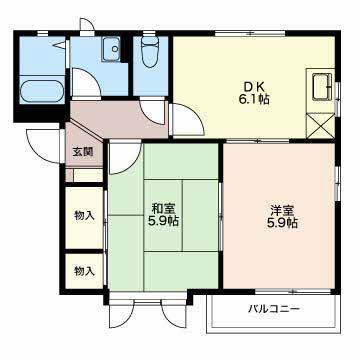 ベルデュール 間取り図画像