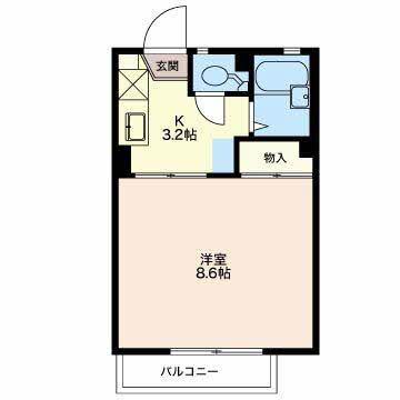 レーベン美里Ａ 間取り図画像