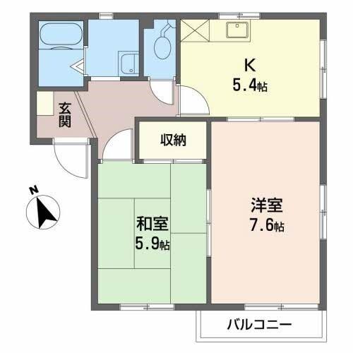 フレグランスアクローン 間取り図画像