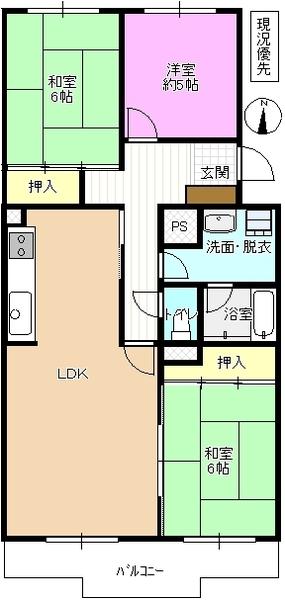 写真は別のお部屋です