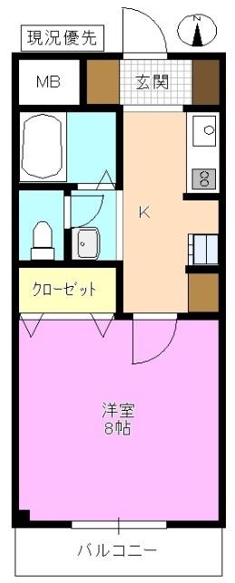 マンション北駅 間取り図画像