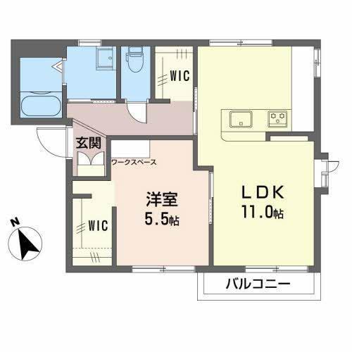 フレグランスにしみや　Ｎ棟 間取り図画像