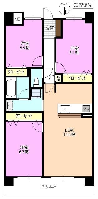  間取り図写真