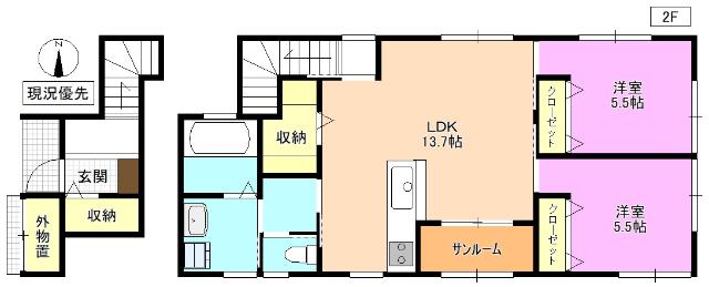  間取り図写真