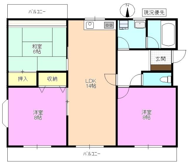  間取り図写真
