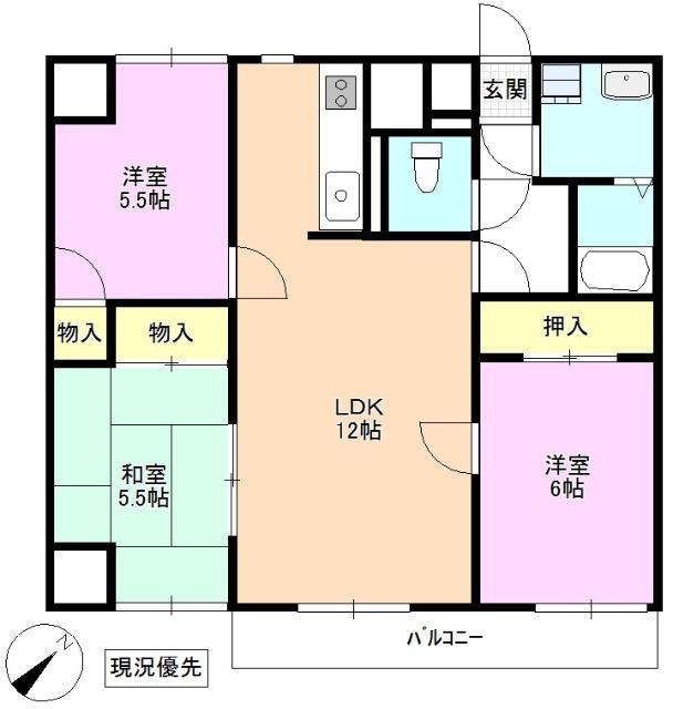  間取り図写真