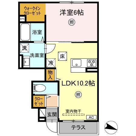 Yucca Terrace（102） 間取り図画像