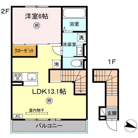 Yucca Terrace（203） 間取り図画像