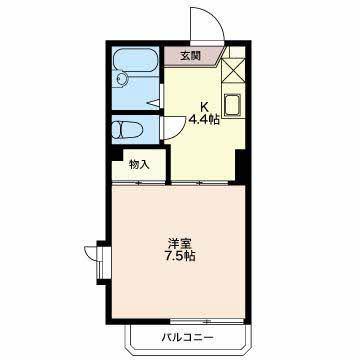 ベルメゾン安茂里 間取り図画像