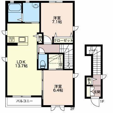 クラヴィエ並柳 間取り図画像