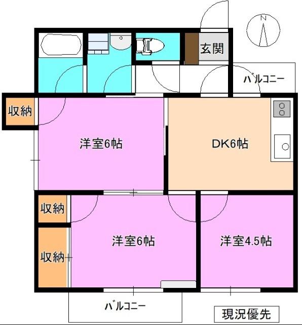 ハイツウィング金子 間取り図画像