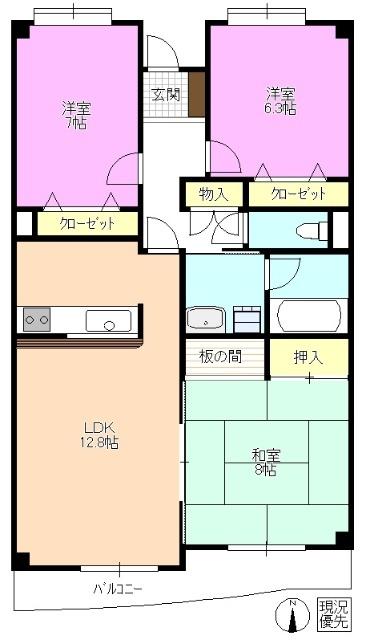 桜エステート 間取り図画像