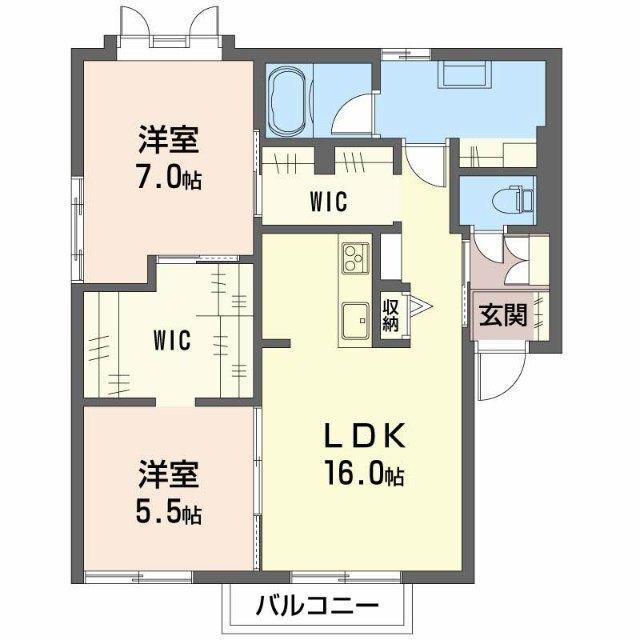ベルメゾン裾花MW 間取り図画像