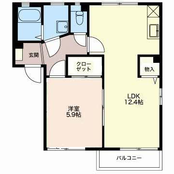 コーポサンフェスタ 間取り図画像