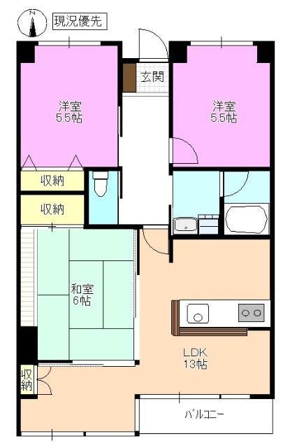 クリヴィーレ増田 間取り図画像