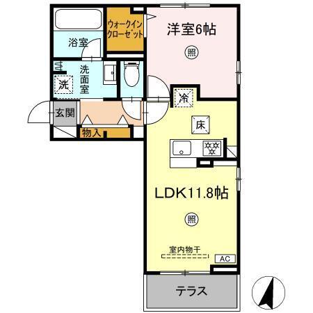 Flore(フローレ)（101） 間取り図画像