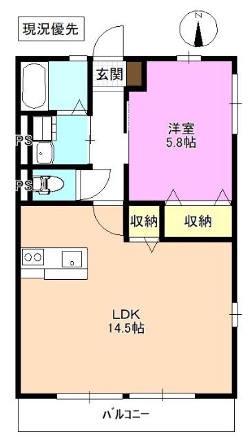 レトアＪＸ中御所 間取り図画像