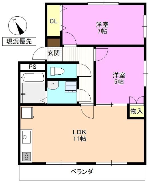 望月マンション 間取り図画像