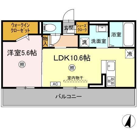 Flore(フローレ)（302） 間取り図画像