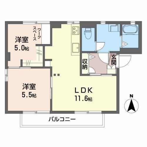 クレセントⅠ 間取り図画像