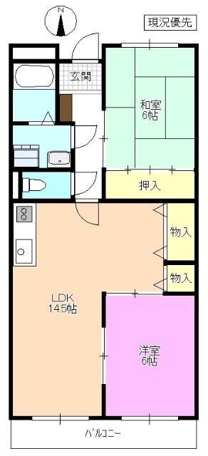 Ａｎｓｏｌｅｉｌｌｅ　Ａ 間取り図画像
