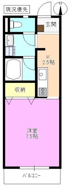 白銀台ハイツ 間取り図画像