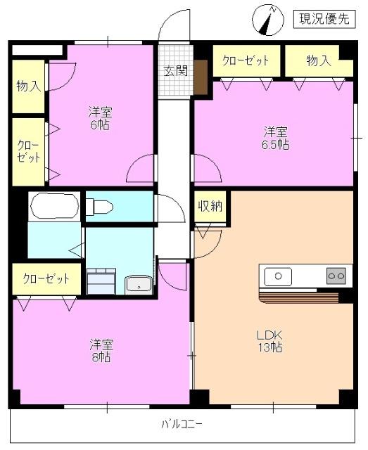 Ｖｉｅｗ　Ｃｒｅｓｔ 間取り図画像