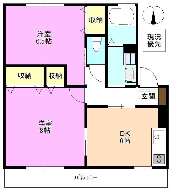 ハピネス沢村 間取り図画像