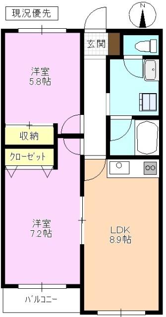 タウニィーＴＵＫＩＭＩ 間取り図画像