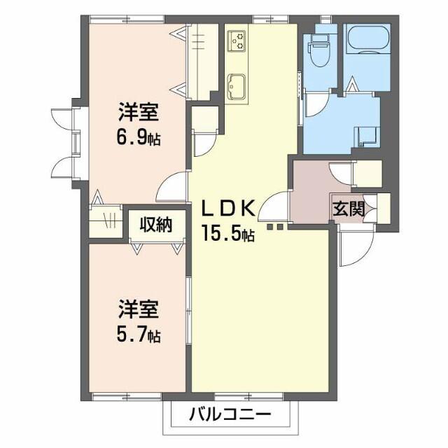 メゾンクレール原 間取り図画像
