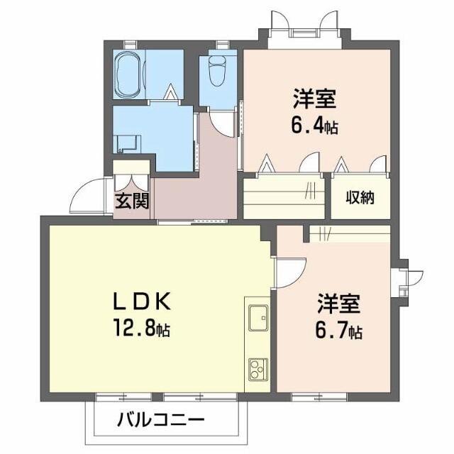 オリンピア寺町　Ａ 間取り図画像