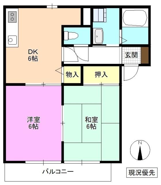 エスポアールＢ 間取り図画像