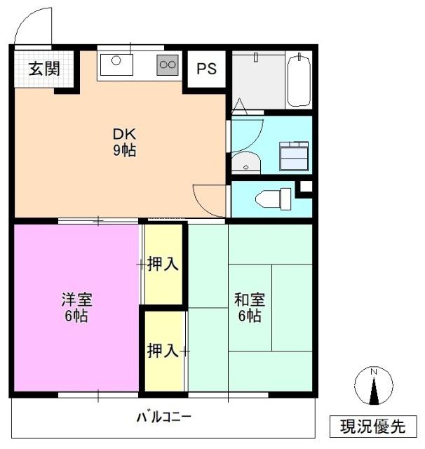 コーポサンライズ 間取り図画像