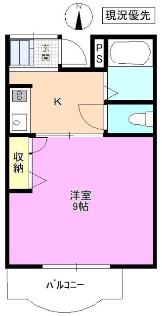 グローリーハイツ Ｂ 間取り図画像